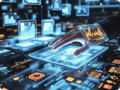Industrial IoT data visualization on a digital interface