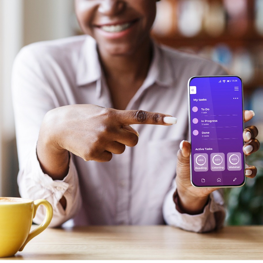 Person using a modernized mobile product