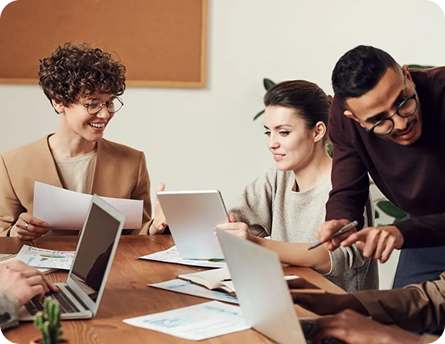Enterprise team in a working session