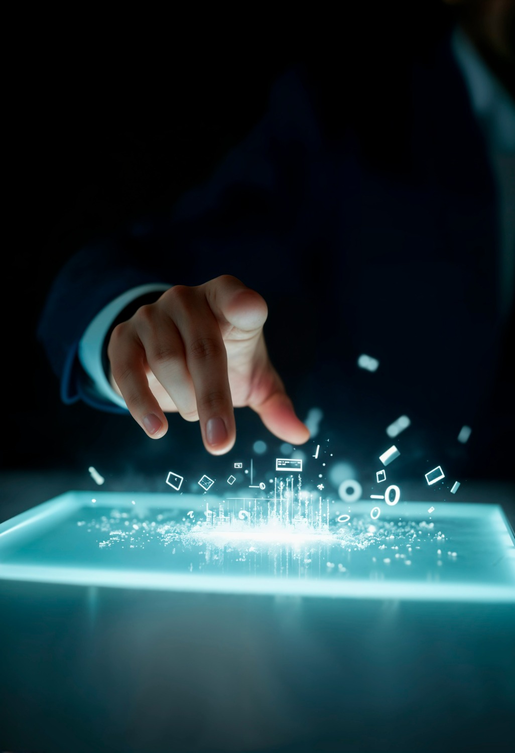Hand interacting with programmable digital assets